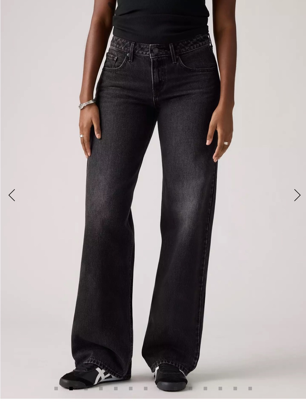 Levi's Black Low Loose Jeans